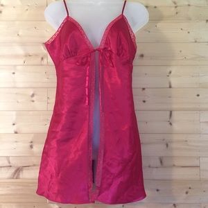 Victoria’s Secret red lace lingerie top M